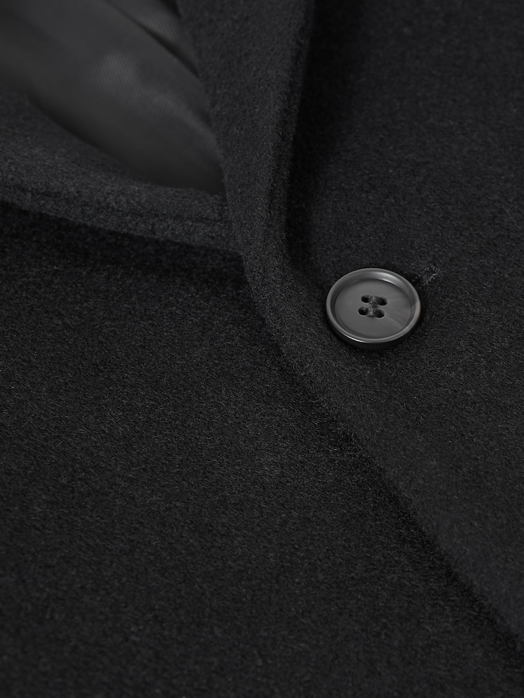 Reiss Black Gable 3-9 yrs Single Breasted Overcoat - Image 7 of 7