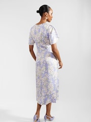 Hobbs Lilac Purple Vita Dress - Image 2 of 4