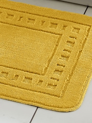 Catherine Lansfield Set of 2 Ochre Yellow Armoni Bath Set - Image 2 of 3