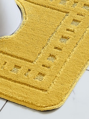 Catherine Lansfield Set of 2 Ochre Yellow Armoni Bath Set - Image 3 of 3