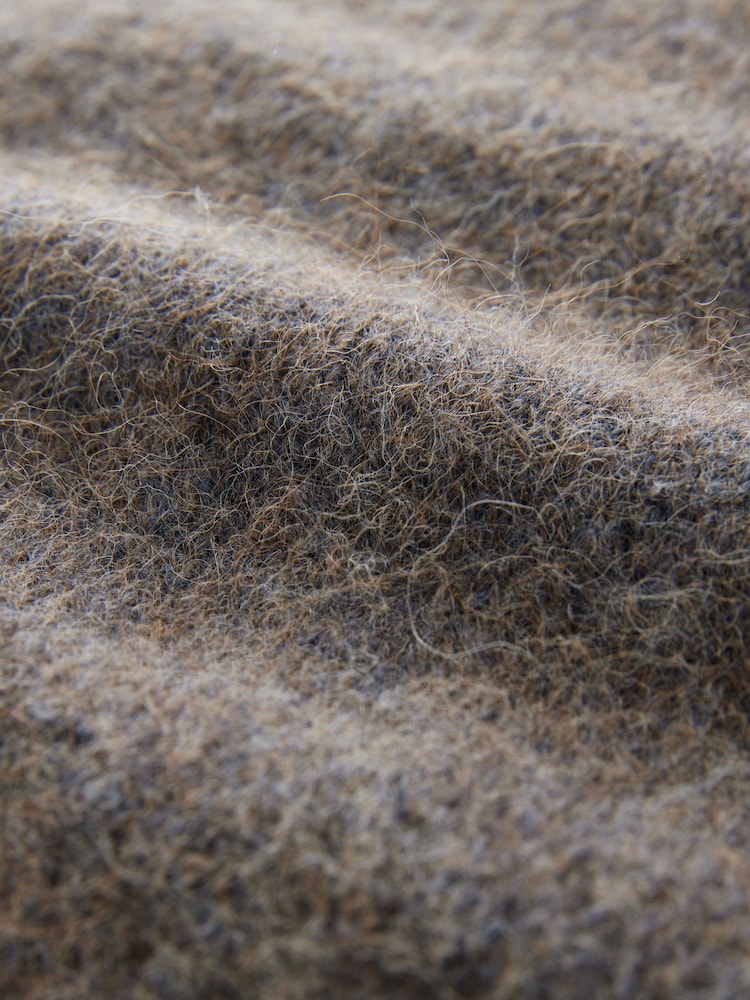 Серый - Relaxed Fit Signature Brushed Alpaca/Wool Mix Crew Jumper - Image 7 of 7
