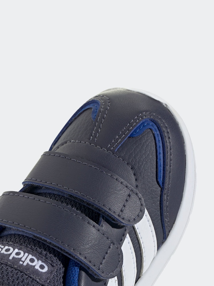 Marineblauw/wit - adidas Kids Tensaur Switch Shoes - Image 7 of 8