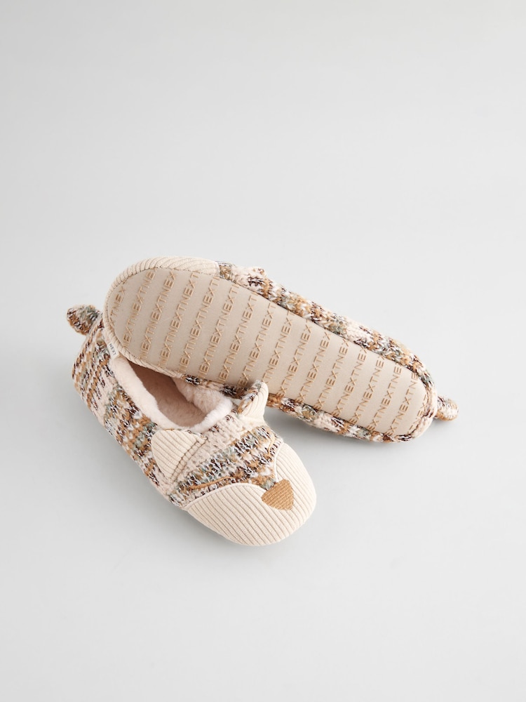 Neutral Cat Knitted Faux Fur Lined Ballet Slippers - Image 8 of 8 Neutral Cat Knitted Faux Fur Lined Ballet Slippers - Image 8 of 8