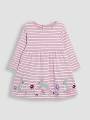 JoJo Maman Bébé Pink Appliqué Dress - Image 1 of 3