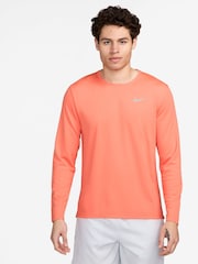 Манго - топ для бега с длинными рукавами Nike Dri-FIT Miler - Изображение 1 из 4