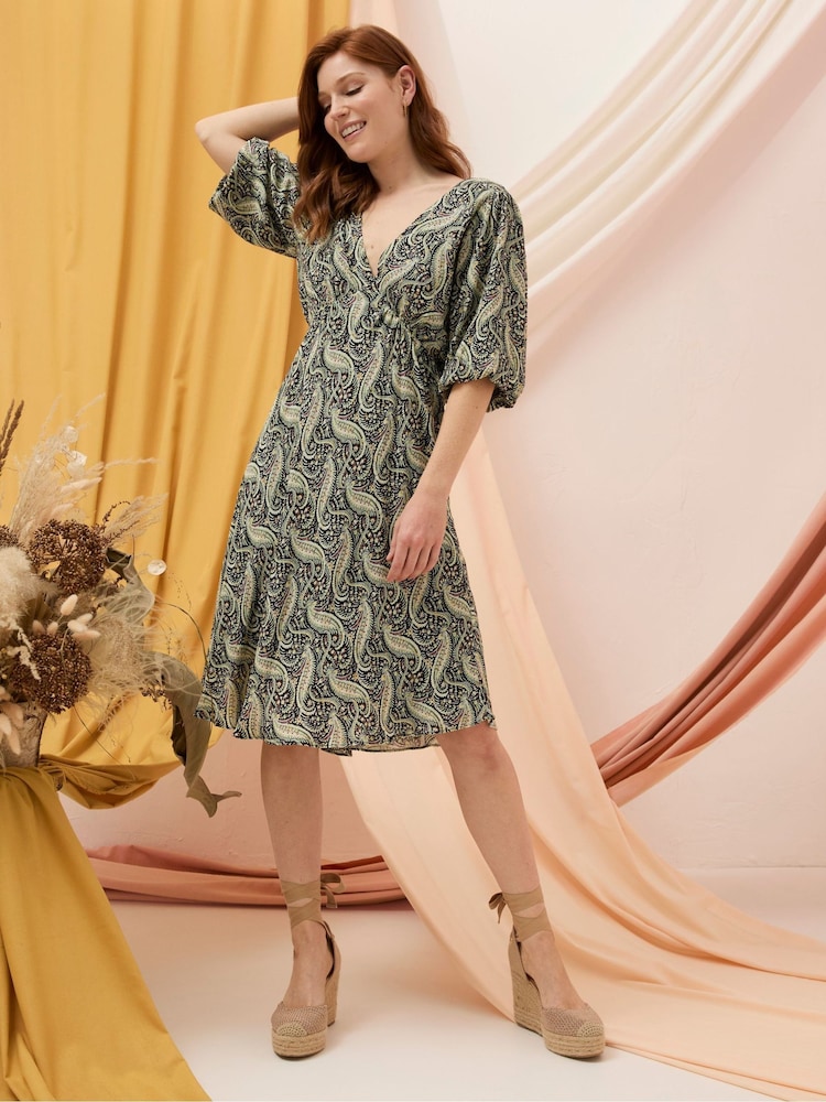 FatFace Black Padra Paisley Dress - Image 1 of 7