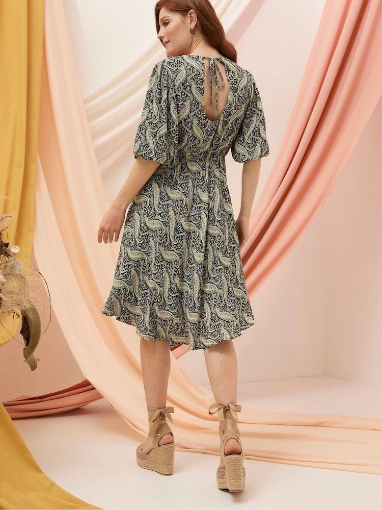 FatFace Black Padra Paisley Dress - Image 2 of 7