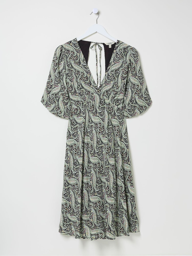 FatFace Black Padra Paisley Dress - Image 7 of 7