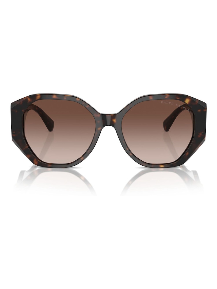 Ralph Lauren The Juliette Rl8220 Butterfly Brown Sunglasses - Image 1 of 5