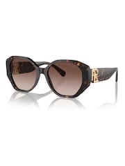 Ralph Lauren The Juliette Rl8220 Butterfly Brown Sunglasses - Image 2 of 5