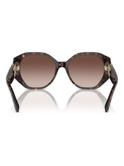 Ralph Lauren The Juliette Rl8220 Butterfly Brown Sunglasses - Image 3 of 5