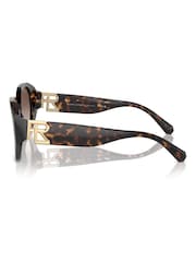 Ralph Lauren The Juliette Rl8220 Butterfly Brown Sunglasses - Image 5 of 5