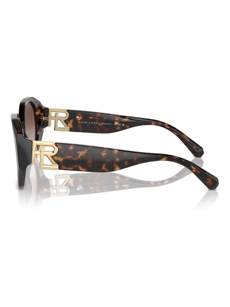 Ralph Lauren The Juliette Rl8220 Butterfly Brown Sunglasses - Image 5 of 5