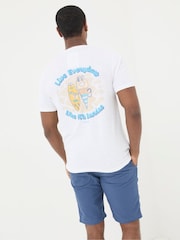 FatFace Judes White Sundae Best T-Shirt - Image 2 of 6