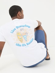FatFace Judes White Sundae Best T-Shirt - Image 3 of 6
