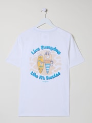 FatFace Judes White Sundae Best T-Shirt - Image 6 of 6