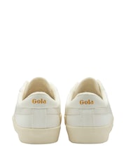 Gola White Ladies Tennis Mark Cox Canvas Lace-Up Trainers - Image 3 of 4