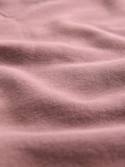 Marron taupe - Sweat oversize décontracté épais brossé long à col rond - Image 7 of 7