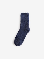Navy/Pink Super Cosy Ankle Socks 2 Pack - Image 3 of 4