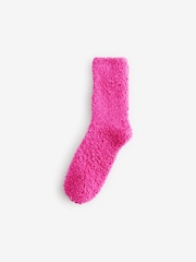 Navy/Pink Super Cosy Ankle Socks 2 Pack - Image 4 of 4