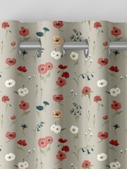 Sophie Allport Red Poppy Meadow Made to Measure 100% Cotton Curtains - Image 8 of 9