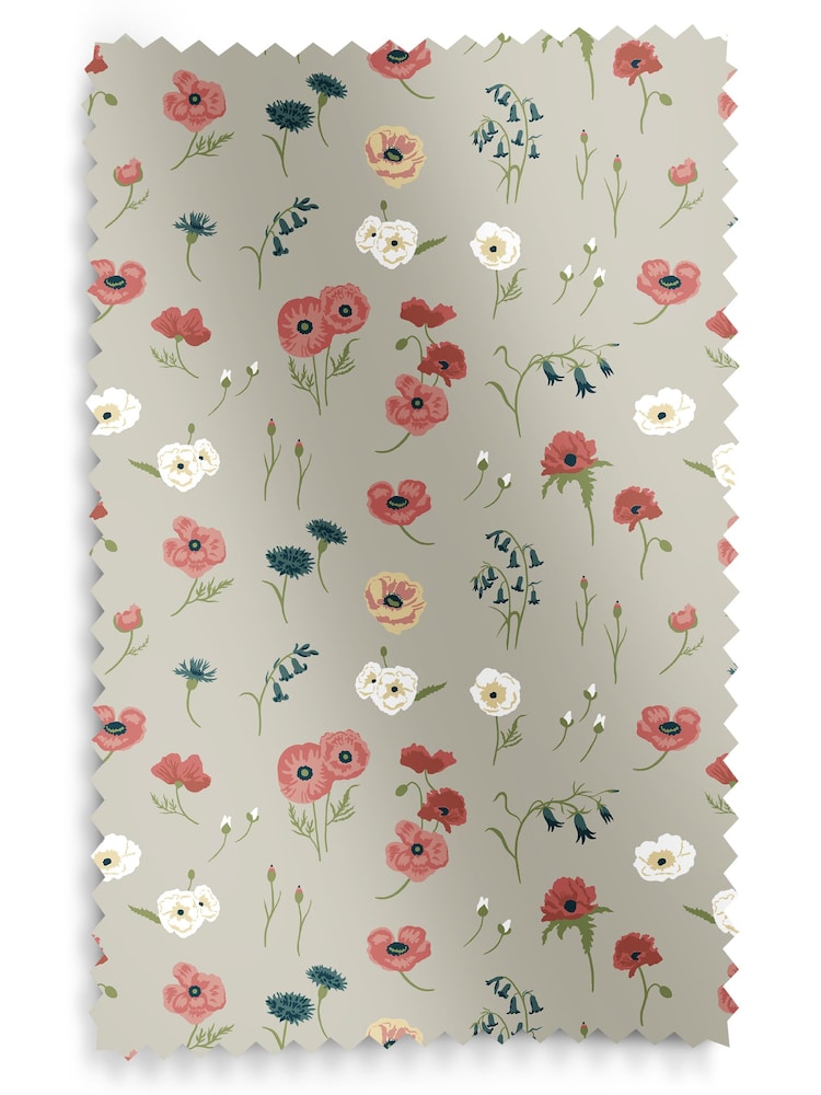 Sophie Allport Red Poppy Meadow Made to Measure 100% Cotton Curtains - Image 9 of 9