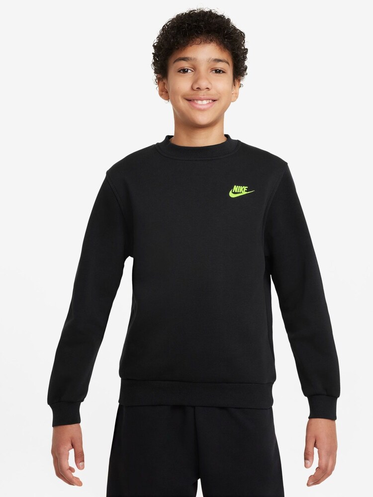 Nike Black/Gold Club Fleece Sweatshirt - Image 1 of 3