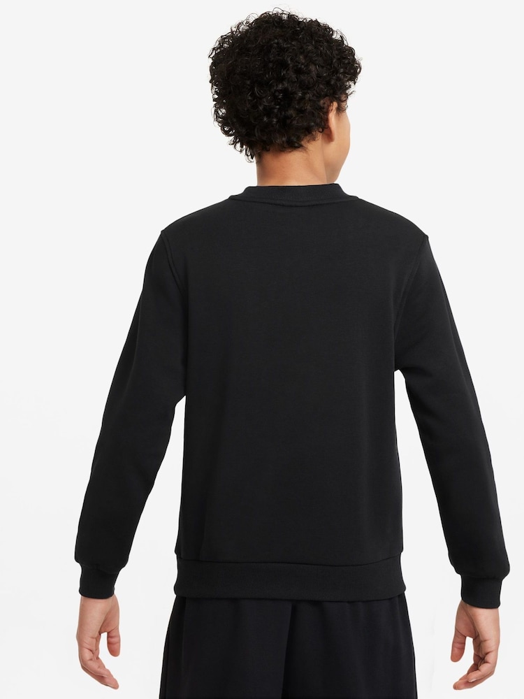 Nike Black/Gold Club Fleece Sweatshirt - Image 2 of 3