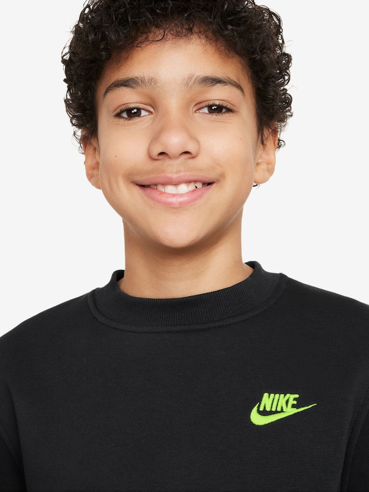 Nike Black/Gold Club Fleece Sweatshirt - Image 3 of 3