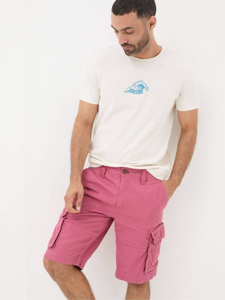 FatFace Breakyard Pink Cargo Shorts - Image 1 of 5