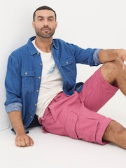 FatFace Breakyard Pink Cargo Shorts - Image 3 of 5