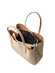 Dune London Cream Dorry Large Unlined Tote Bag - Image 4 of 5