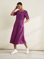 Seasalt Cornwall Purple Grass Wave Dress - Image 4 of 10
