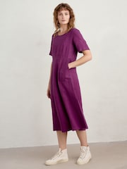 Seasalt Cornwall Purple Grass Wave Dress - Image 6 of 10