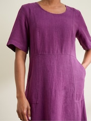 Seasalt Cornwall Purple Grass Wave Dress - Image 8 of 10