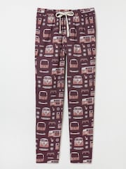 FatFace Dark Red VW Print Pyjama Bottoms - Image 6 of 6