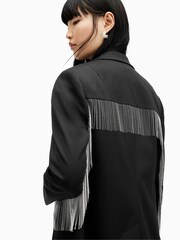 AllSaints Black Franky Blazer - Image 4 of 7