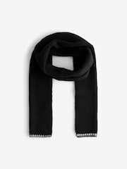Black Co-ord Soft Touch Knitted Scarf - Image 5 of 7