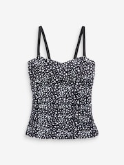 Regatta Black/White Womens Aceana III Tankini Top - Image 5 of 5