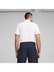 Weiß - Puma Pure Solid Golf Herren Polo-Shirt - Bild 2 von 6