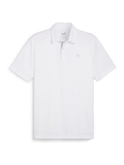 Weiß - Puma Pure Solid Golf Herren Polo-Shirt - Bild 5 von 6