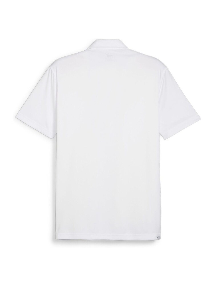 Weiß - Puma Pure Solid Golf Herren Polo-Shirt - Bild 6 von 6