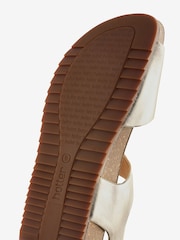 Hotter Soft Gold Wide Fit Tourist II Buckle Sandals - Image 4 of 5
