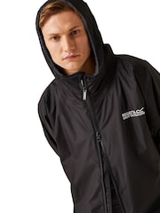 Negro oscuro - Albornoz de cambio impermeable de adulto de Regatta - Imagen 5 de 8