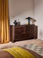MADE.COM Brown Payton Mango Wood 6 Drawer Chest of Drawers - Image 1 of 6