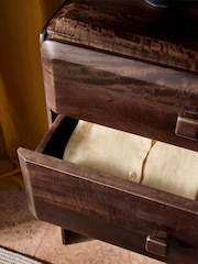 MADE.COM Brown Payton Mango Wood 6 Drawer Chest of Drawers - Image 3 of 6