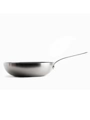 Mauviel 1830 Silver Tri-Ply 28Cm Wok - Image 2 of 3