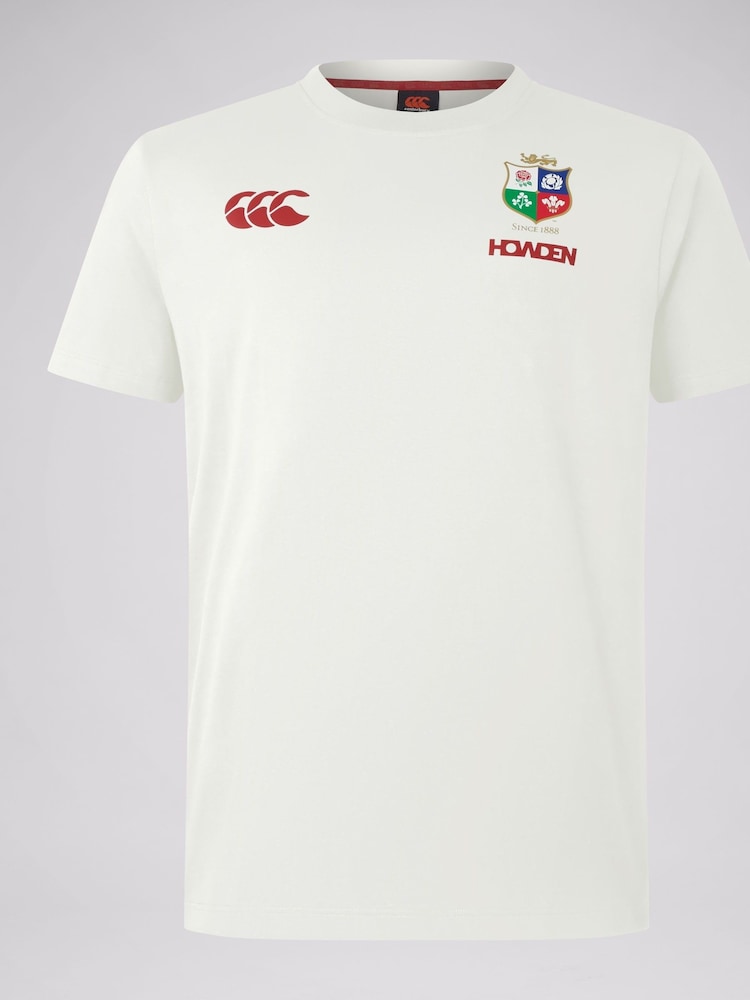 Canterbury Cream British & Irish Lions Rugby Cotton Jersey T-Shirt - Image 7 of 8