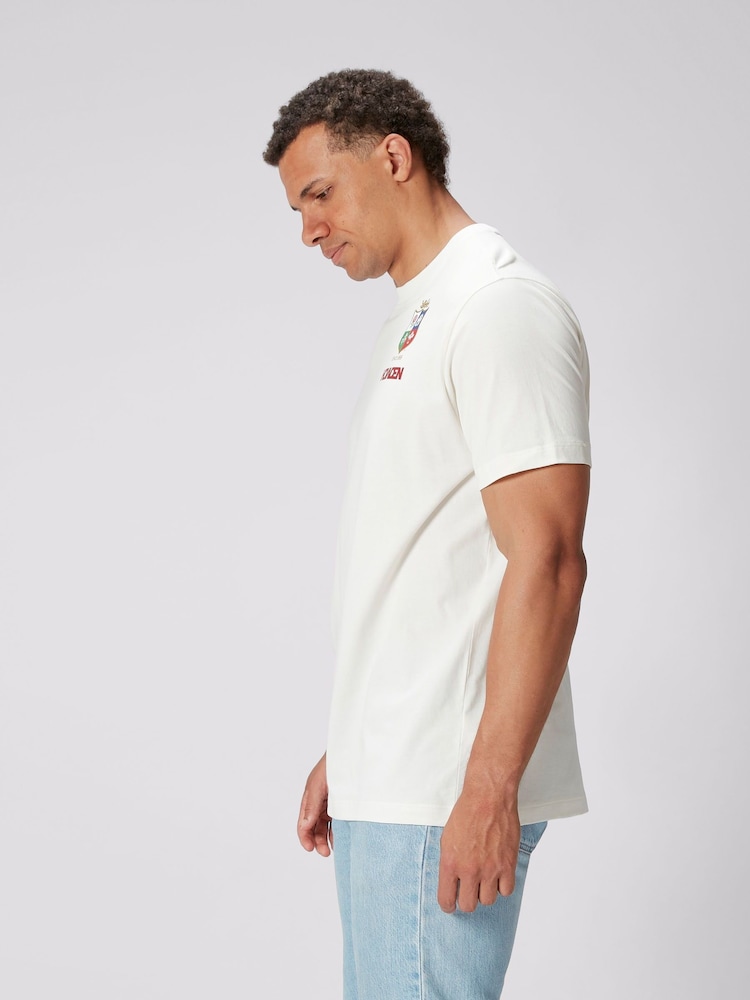Canterbury Cream British & Irish Lions Rugby Cotton Jersey T-Shirt - Image 8 of 8