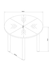 Casual Boucle Oyster Aire Compact Dining Table and Corner Bench Set - Image 4 of 10